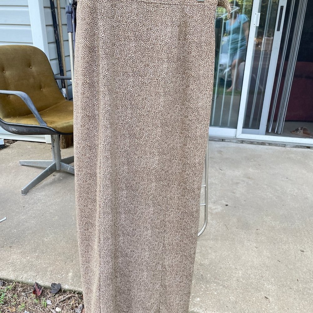 Borbonese Spring wool women long skirt drape smooth